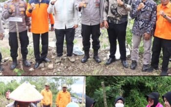 Kapolres Tanah Datar, AKBP Nur Ichsan Dwi Septiyanto Bersama Forkopimda Tanam 1000 Pohon Kurangi Resiko Bencana