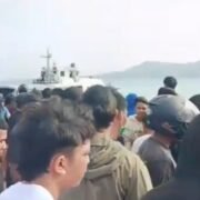 Aksi Damai Warga Melonguane di Mako Lanal, Desak Penindakan Tegas Oknum TNI AL