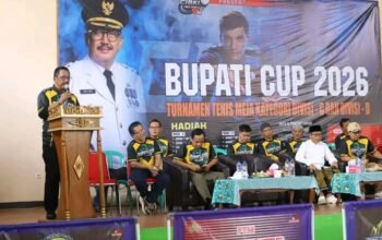 Kuatkan Silaturahmi dan Pembinaan Atlet Jadi Semangat Turnamen Tenis Meja Bupati CUP 2026