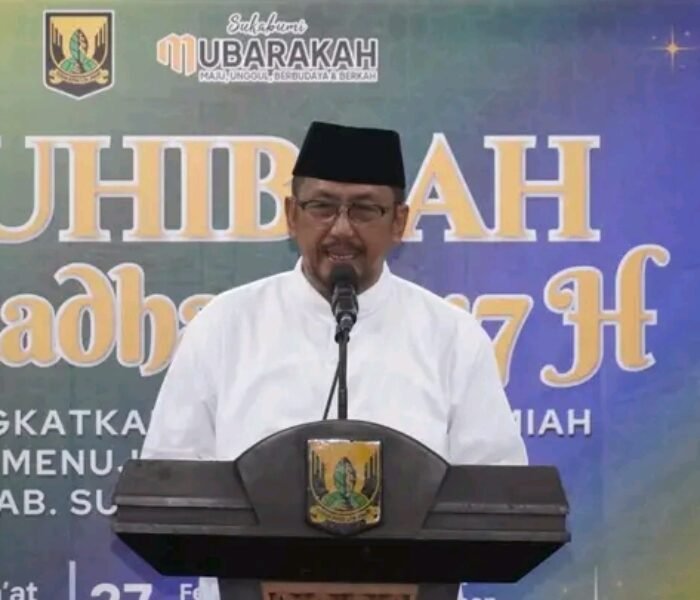 Muhibah Ramadhan ini Yang Ketiga Akan Mewujudkan Generasi Emas Bupati Sukabumi Drs., H., Asep Japar .M.M., Menyampaikan Program Unggulan Beasiswa