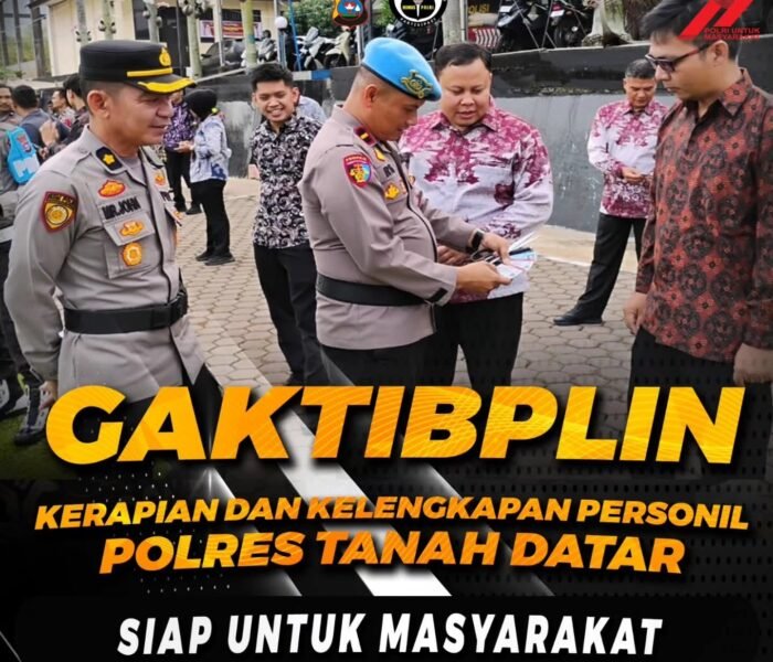 Tak Pandang Bulu, Polres Tanah Datar Gelar Operasi Gaktiplin: Surat-Surat hingga HP Personel Diperiksa Ketat