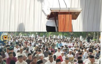 Semangat Bangkit di Hari Kemenangan: Ketua DPRD Anton Yondra Shalat Idul Fitri 1447 H di Lapangan Cindua Mato