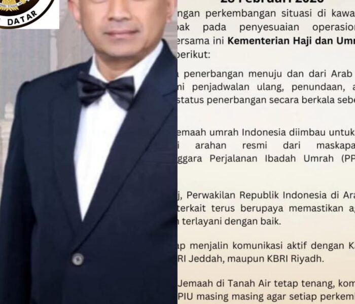 Situasi Timur Tengah Memanas, Kemenhaj Imbau Jemaah Umrah Cek Jadwal Penerbangan Secara Berkala