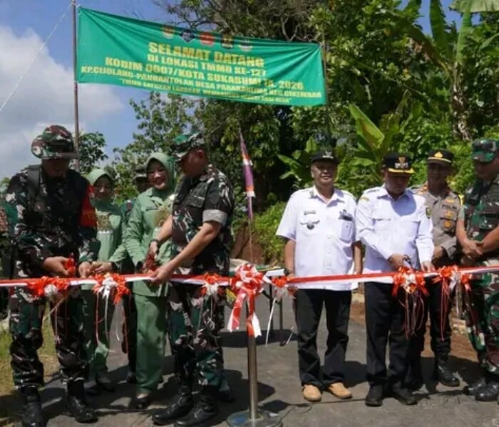 Apresiasi Pembangunan TMMD Ke- 127 Wabub H. Andreas SE., Kolaborasi TNI Dengan Masarakat Hasilnya Luar Biasa