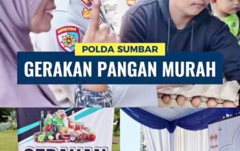 Bantu Ringankan Beban Warga, Polda Sumbar Gelar Gerakan Pangan Murah Serentak