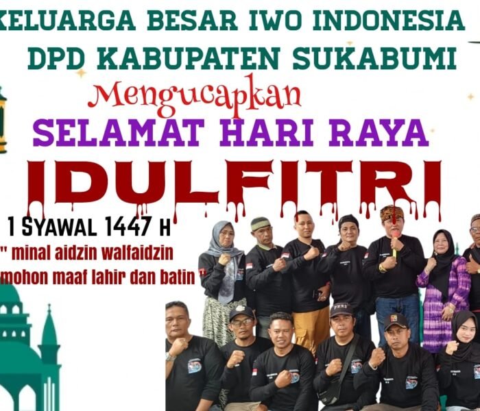 IWO Sukabumi Sampaikan Ucapan Idul Fitri 1447 H, Perkuat Silaturahmi dan Profesionalisme Pers