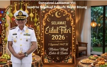 Jaga Sinergitas dan Silaturahmi, Dansatrol Lantamal VIII Bitung Ucapkan Selamat Idulfitri 1447 H