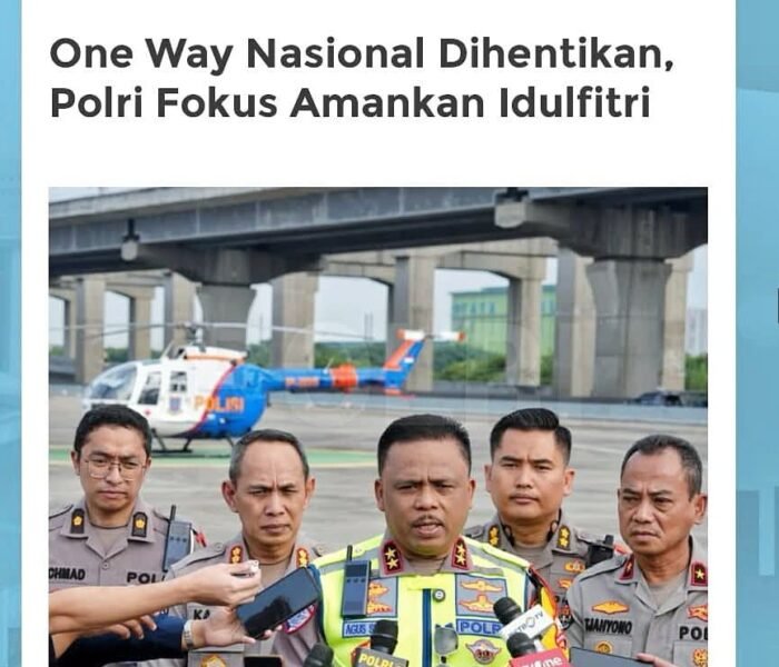 Arus Mudik Melandai, Korlantas Polri Resmi Hentikan One Way Nasional!