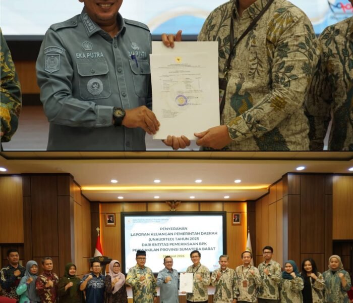 Tercepat di Sumbar! Bupati Eka Putra Serahkan LKPD 2025, Targetkan Tanah Datar Raih WTP Lagi