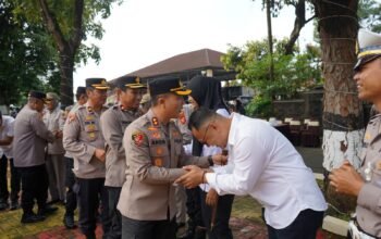 Semangat idul fitri, Polres Purwakarta gelorakan halal bihalal pasca operasi Ketupat Lodaya 2026