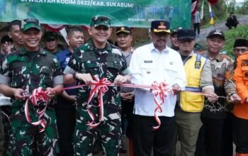 Dampingi Danrem 061/Surya Kencana Resmikan Jembatan Garuda, Bupati Sukabumi Infrastruktur Adalah Program Prioritas