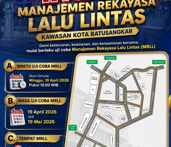 Upaya Mewujudkan Batusangkar Yang Lebih Nyaman: Uji Coba Rekayasa Lalu Lintas Dimulai Besok!