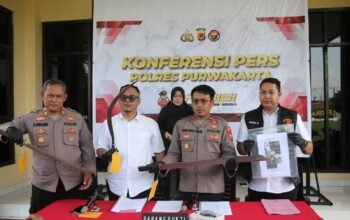 Gerak Cepat Satreskrim Polres Purwakarta Ringkus Pelaku Tawuran, Senjata Tajam Hingga Satu Meter Diamankan