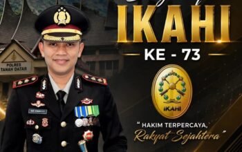 Sinergi Penegak Hukum: Kapolres Tanah Datar Beri Ucapan Selamat HUT IKAHI Ke-73