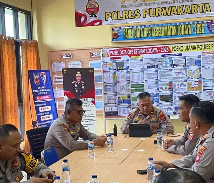 Jelang Potensi Unjuk Rasa, Polres Purwakarta Matangkan Kesiapan Dalmas Rayonisasi Purwasuka