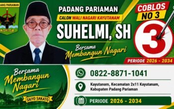 Suhelmi., S.H., Hadir Dengan Visi Besar: “Bersama Membangun Nagari, Saiyo Sakato”