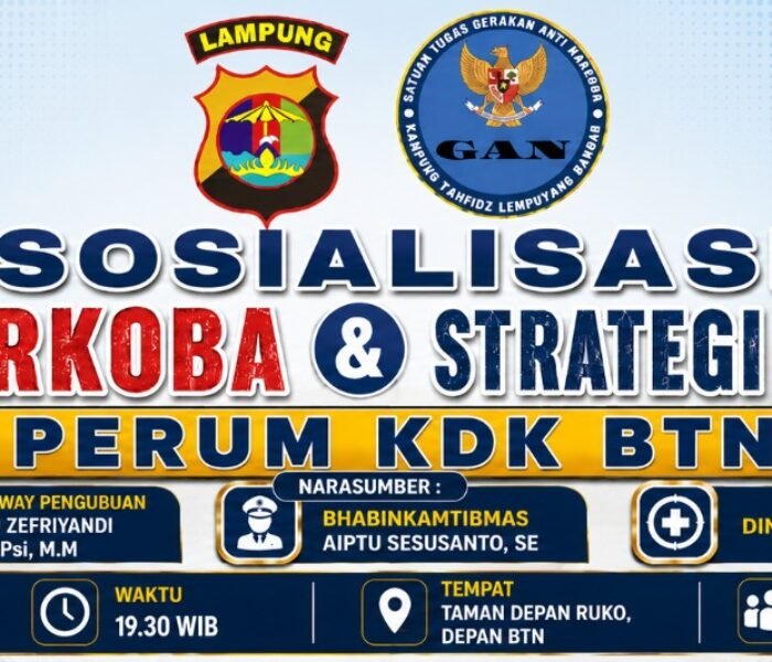 Warga BTN Lempuyang Bandar Gelar Sosialisasi Anti Narkoba dan Strategi Keamanan Lingkungan
