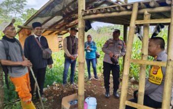 Kapolsek Darangdan Bersama Tim Polres Purwakarta Monitoring Tanaman Jagung Dukung Ketahanan Pangan Nasional
