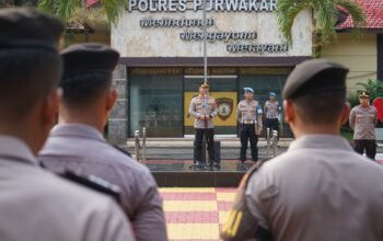 Jelang Idul Adha, Kapolres Purwakarta Tekankan Kesiapan Personel dan Kebersihan Mako
