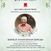 PROJO INDONESIA Kehilangan Tokoh Senior, Syamsi Hasan Tutup Usia