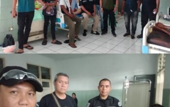 ​Wujud Kepedulian, Polres Bitung Jenguk Jurnalis Korban Panah Wayer di RSUD Manembo-Nembo