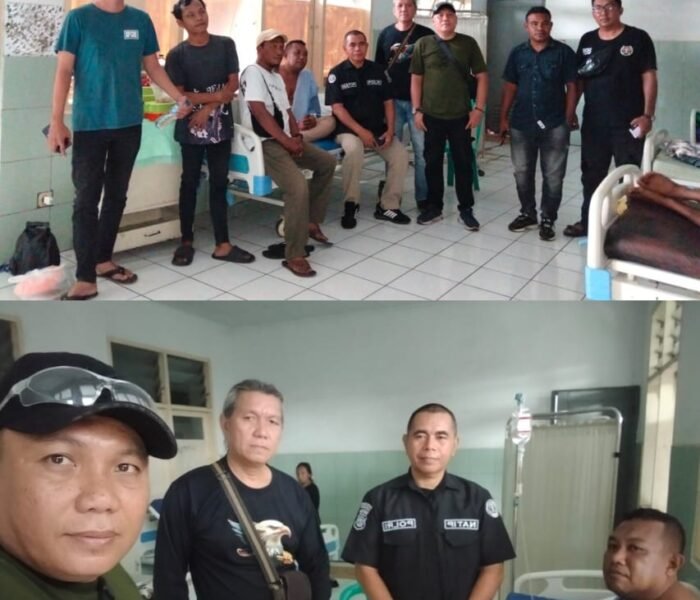 ​Wujud Kepedulian, Polres Bitung Jenguk Jurnalis Korban Panah Wayer di RSUD Manembo-Nembo