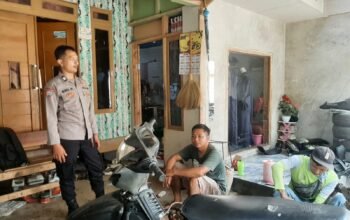 Dukung Ops Jaran Lodaya 2026, Bhabinkamtibmas Polsek Pasawahan Edukasi Warga dan Bengkel Cegah Peredaran Kendaraan Curian