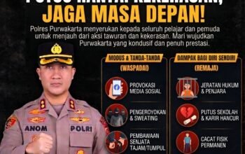 Stop Tawuran, Jaga Masa Depan: Polres Purwakarta Ajak Generasi Muda Tolak Kekerasan dan Bijak Bermedia Sosial