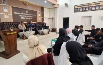Perkuat Sinergi Harkamtibmas, Kapolsek Pasawahan Hadiri Rapat Minggon Tingkat Kecamatan