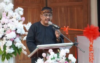 Bupati Sukabumi Drs. H. Asep Japar, M.M., Meresmikan Gedung Serbaguna Desa Sukamulya Kecamatan Cikembar