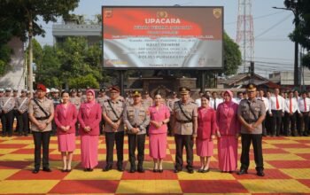 Tongkat Estafet Kepemimpinan Bergulir, Polres Purwakarta Gelar Sertijab Wakapolres dan Kasat Reskrim