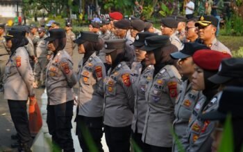 Humanis dan Berbasis HAM, Polres Purwakarta Kawal Aksi Mahasiswa Agar Berlangsung Aman dan Tertib