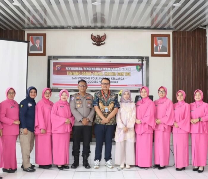 Cegah Gagal Ginjal dan TBC, Polres Tanah Datar Gelar Penyuluhan Kesehatan