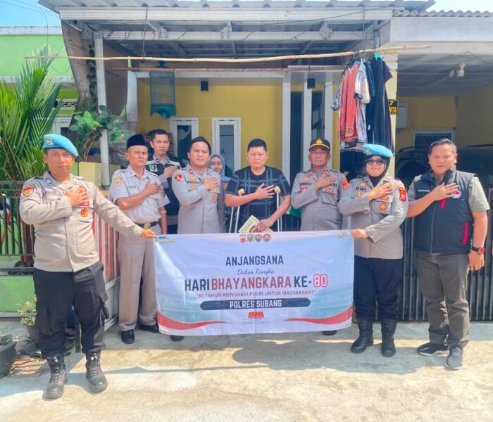 Sambut Hari Bhayangkara Ke-80, Polres Subang Gelar Anjangsana sebagai Bentuk Kepedulian dan Penghormatan kepada Keluarga Besar Polri