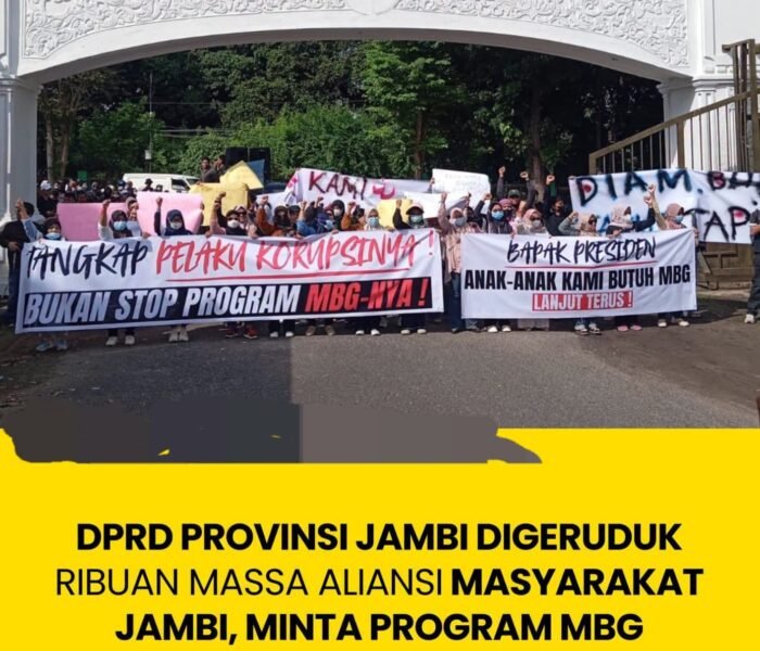 Ribuan Warga Jambi Geruduk DPRD, Desak Program MBG Tetap Berlanjut