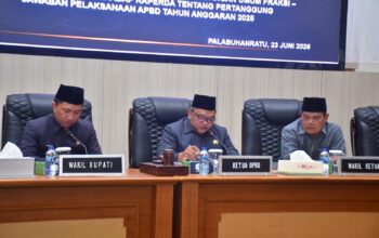 Paripurna DPRD Penyampean Jawaban Bupati Sukabumi Atas Pandangan Umum Fraksi