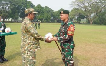 Bupati Sukabumi Sampaikan Kebanggaan Atas Keikutsertaan YON ARMED 13 Nanggala Dalam Satgas Pamtas RI Malaysia