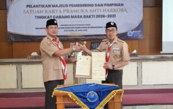 Pelantikan Saka Pramuka Anti Narkoba Tingkat Cabang Masa Bakti 2026 – 2031