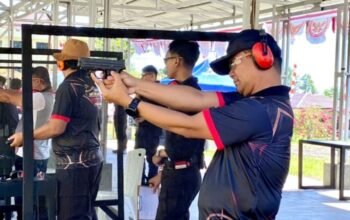 ​Semarak Hari Bhayangkara ke-80, Kapolresta Manado Unjuk Ketangkasan dalam Kejuaraan Menembak Kapolda Cup 2026