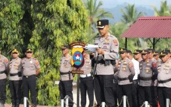 24 Personel Polres Tanah Datar Resmi Naik Pangkat