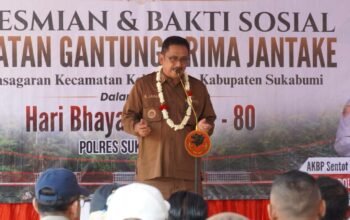Peresmian Jembatan Gantung Prima Jatake Bupati Sukabumi Drs. H. Asep Japar, M.M., Mendukung Akses Jalan Perekonomian Masarakat