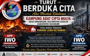 Duka Mendalam IWOIndonesia DPD Kab. Sukabumi Atas Kebakaran yang Hanguskan Kampung Adat Cipta Mulya