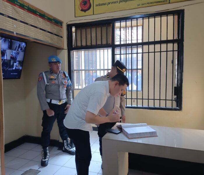 Pastikan Tahanan Aman dan Sehat, Polres Purwakarta Rutin Lakukan Pengecekan Rutan Secara Berkala