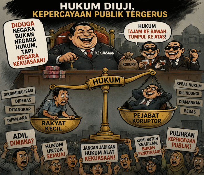 HUKUM DI PERSIMPANGAN, KEPERCAYAAN PUBLIK TERANCAM