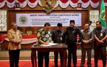 Legislatif dan Eksekutif Blora Sahkan Nota Kesepakatan APBD Perubahan 2027 Dalam Rapat Paripurna