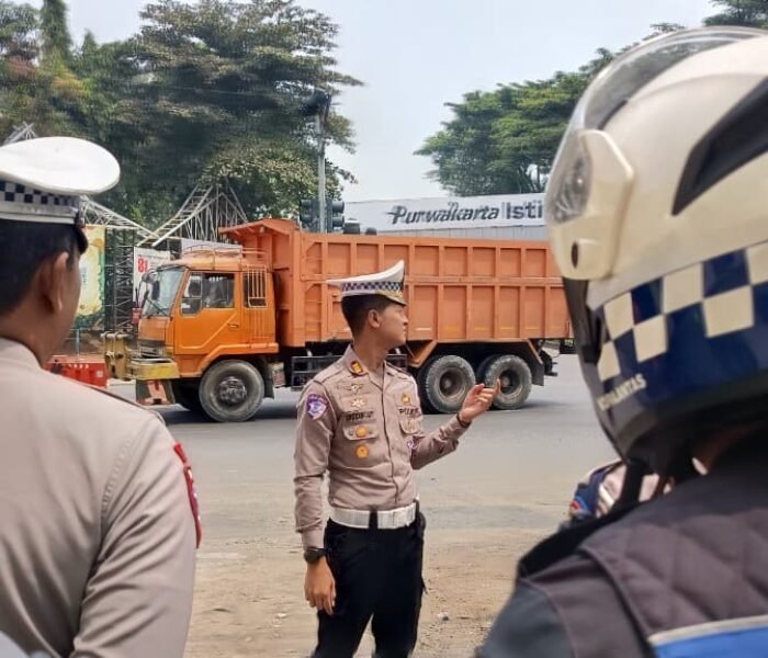 Satlantas Polres Purwakarta Siapkan Pengamanan Jalur Kunjungan Menteri ESDM dan Delegasi Jerman