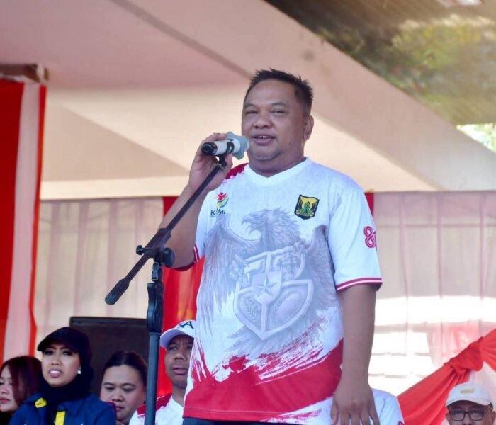 Rangkaian HJKS Ratusan Waraga Sangat Antusias Mengikuti Senam Bersama Ketua Kormi Kabupaten Sukabumi