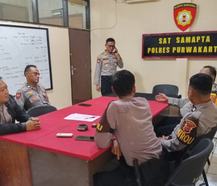 Cegah Judi Online, Kasat Samapta Polres Purwakarta Perkuat Pengawasan dan Disiplin Personel
