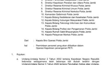 Diduga Nota Dinas Razia PETI Bocor, Perimon Juli: Kalau Benar, Ini Bukan Lagi Kelalaian, Tapi Alarm Serius