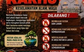 Cegah Karhutla, Polres Tanah Datar Larang Keras Buka Lahan dengan Membakar